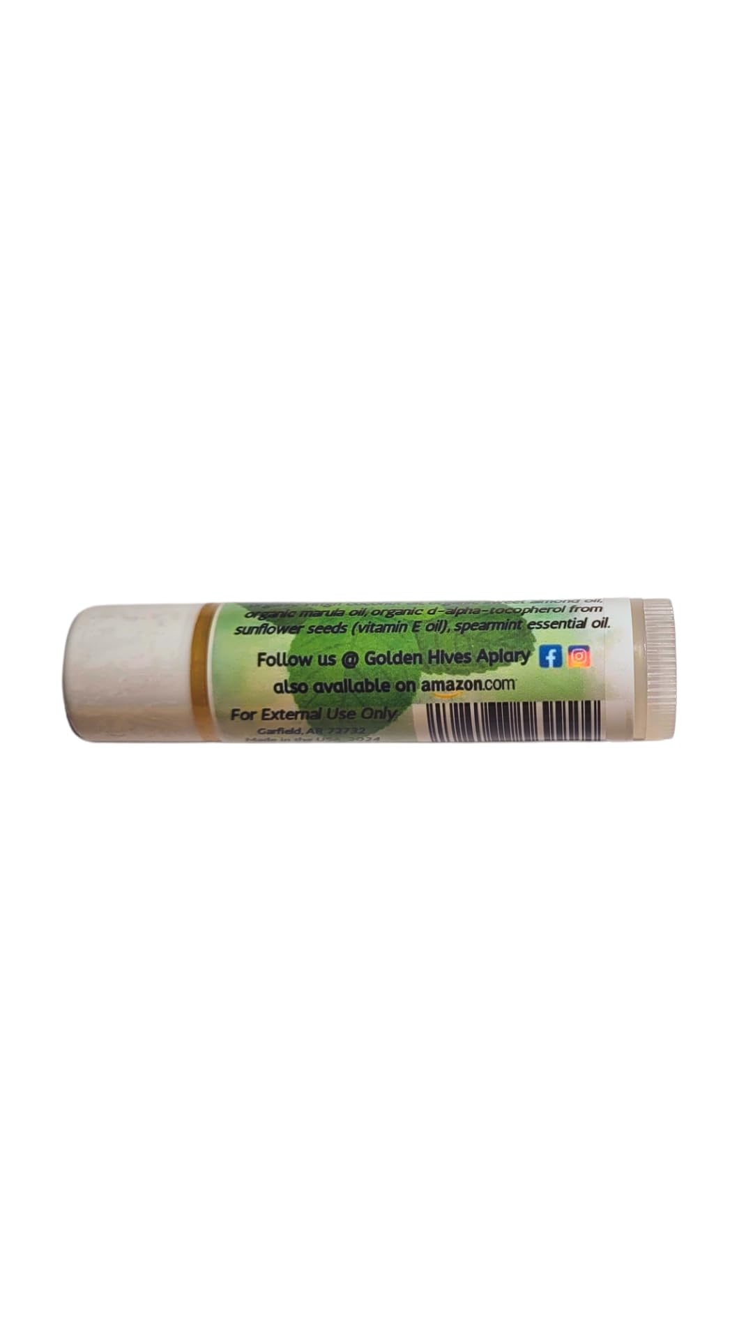 Golden Hives Apiary Moisturizing Lip Balm with Raw Beeswax & Organic Cocoa Butter - Spearmint Flavor (Pack of 3) | Hydrating & Nourishing Lip Care for Dry, Chapped Lips | Perfect for Winter, Outdoor Activities & Daily Use