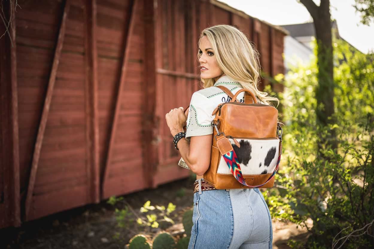 STS Ranchwear Women's Basic Bliss Multi-Color Leather Backpack - Stylish & Durable for Work, Travel & Outdoor Adventures