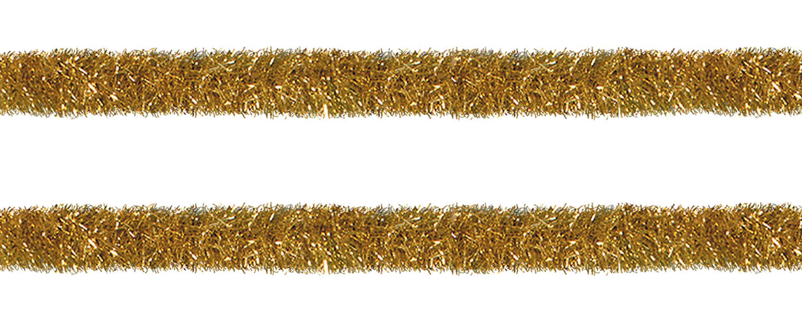 Beistle 2-Piece Gold Metallic Plastic Gleam 'N Tinsel Garland Decorations - 4