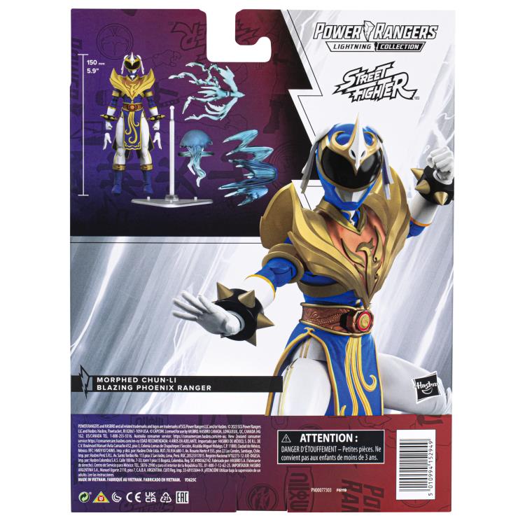 Power Rangers x Street Fighter Lightning Collection Blazing Phoenix Chun-Li Action Figure - Collectible Toy for Fans, Gift for Gamers & Anime Lovers - Perfect for Display, Cosplay & Role-Playing Scenes