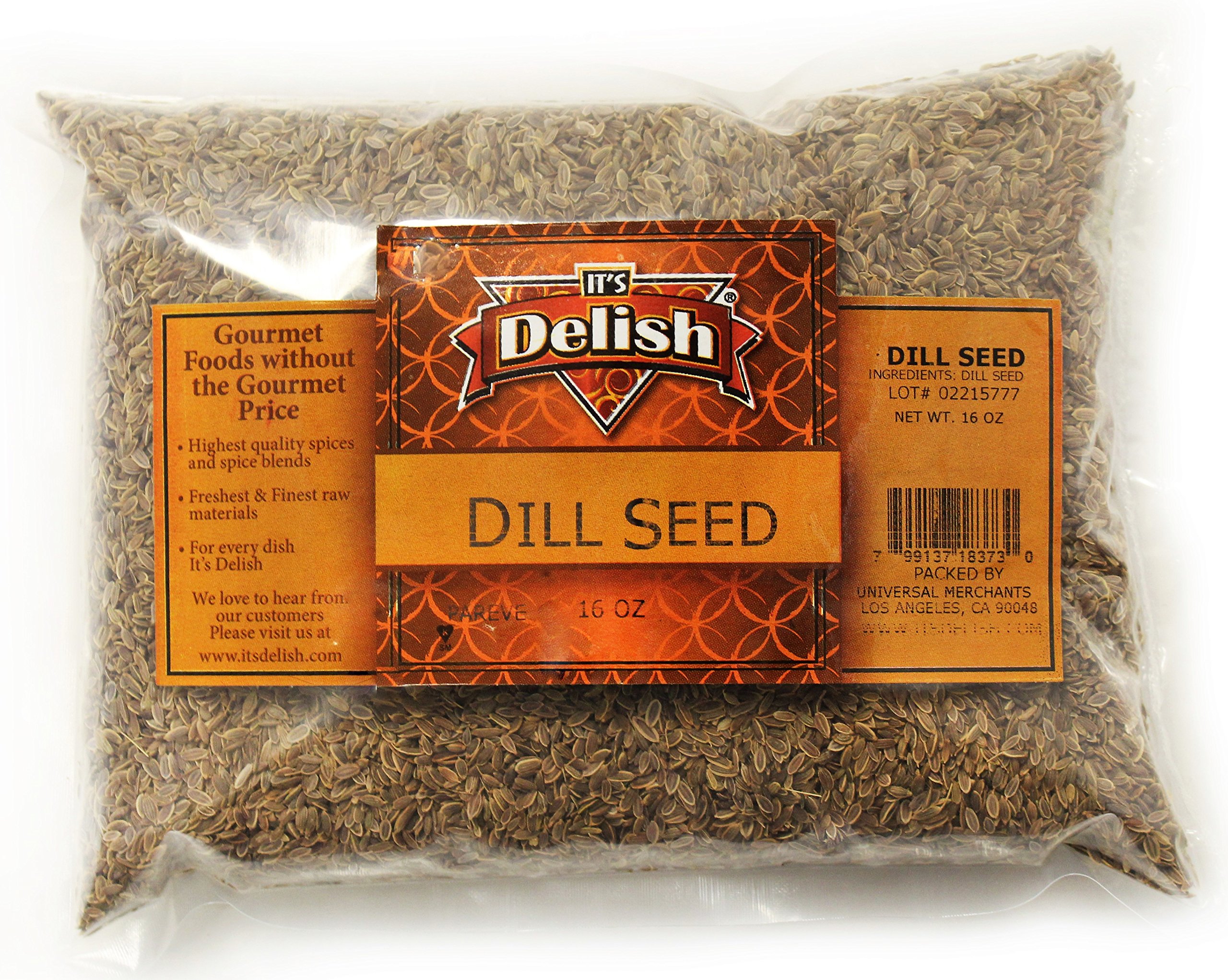 Premium Whole Dill Seeds by Its Delish - 1 lb Bulk Pack for Pickling, Cooking & Baking - Natural Spice for Homemade Pickles, Breads & Salad Dressings