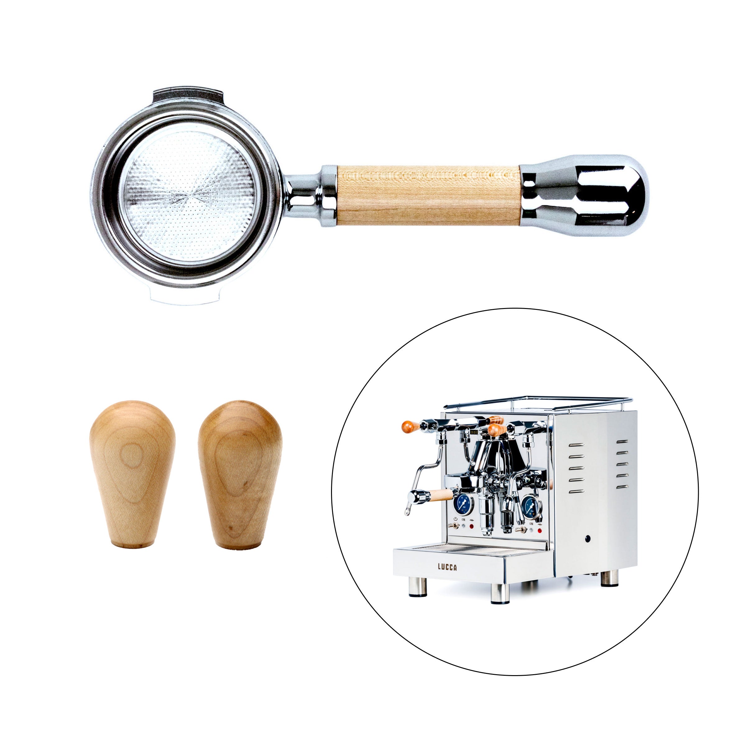 Premium Espresso Machine with Elegant Wood Touch Points - Perfect for Home Baristas & Coffee Lovers | Ideal for Kitchens, Offices & Coffee Shops