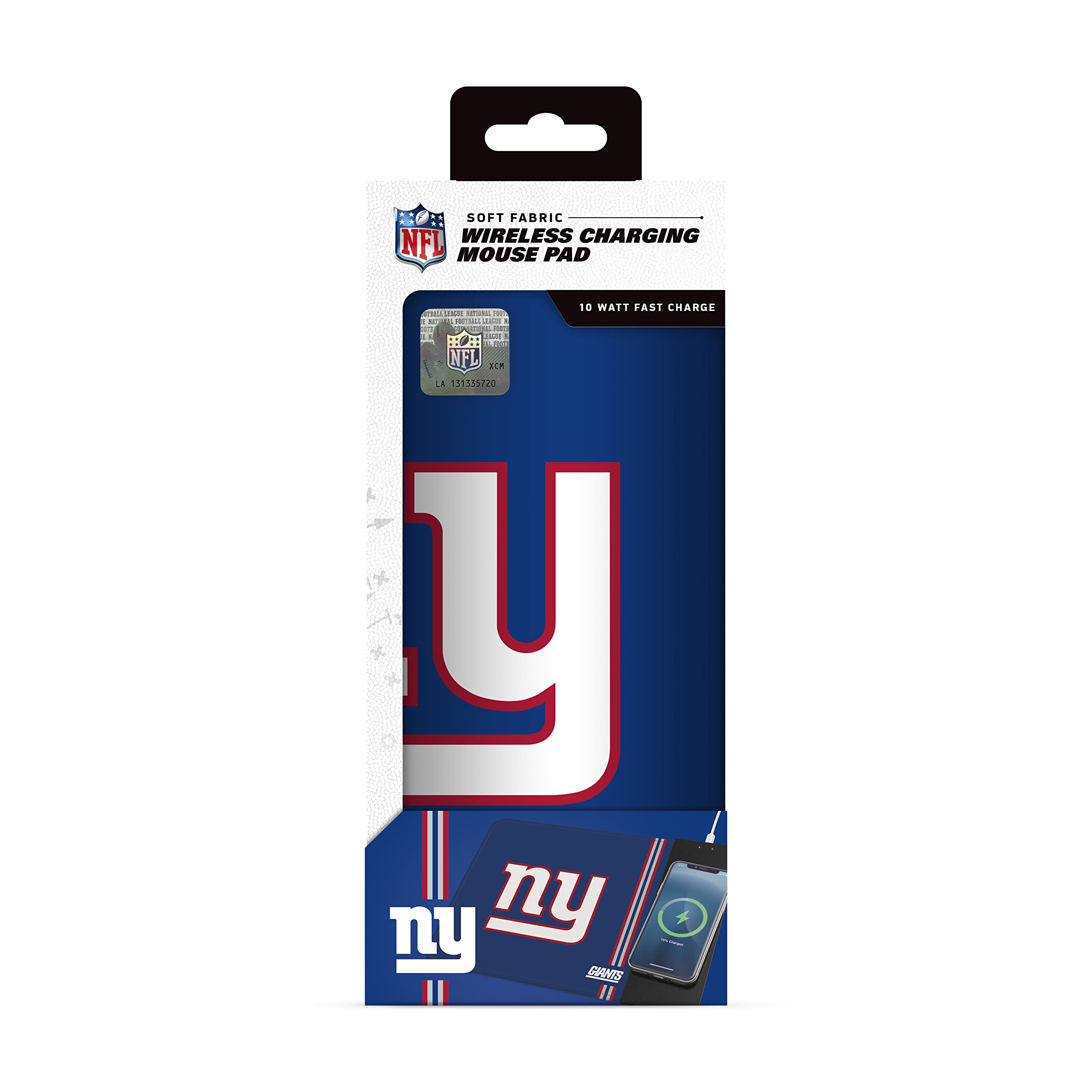 SOAR NFL Team Logo Wireless Charging Mouse Pad - Fast Qi Charger for iPhone & Android - Perfect Gaming & Office Desk Accessory for Football Fans