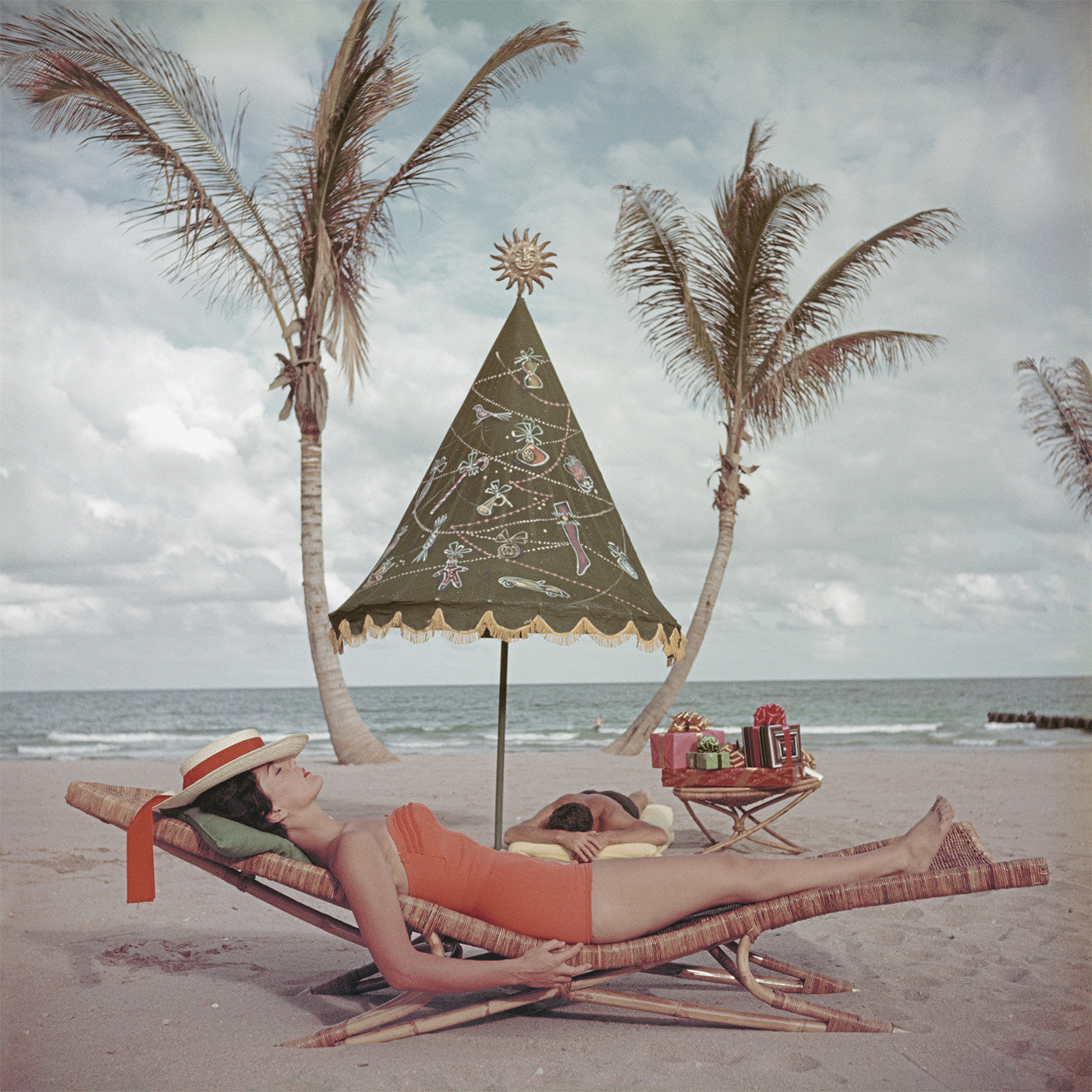 Slim Aarons Palm Beach Idyll Photograph - Vintage Wall Art Print - Perfect for Living Room, Bedroom & Office Decor