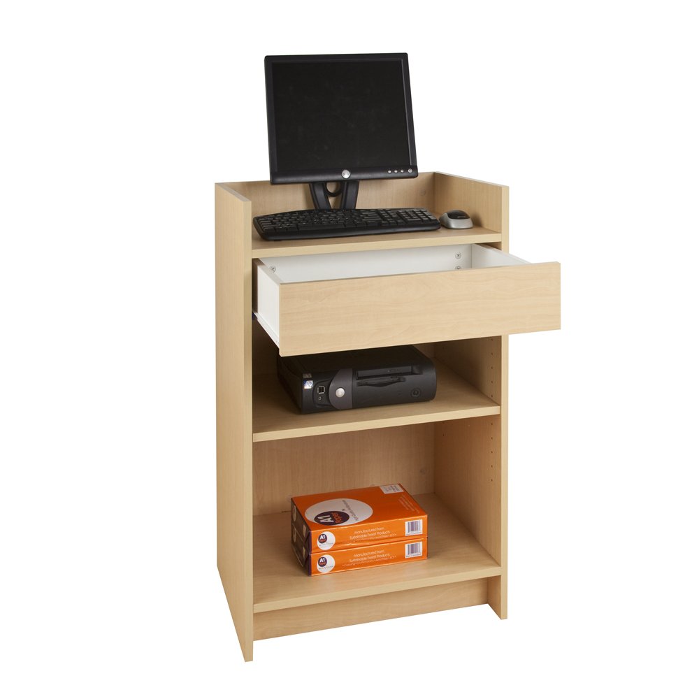 Maple Wood Garment Rack with Well Top Register Stand - Easy Assembly for Bedroom, Closet & Laundry Room Organization