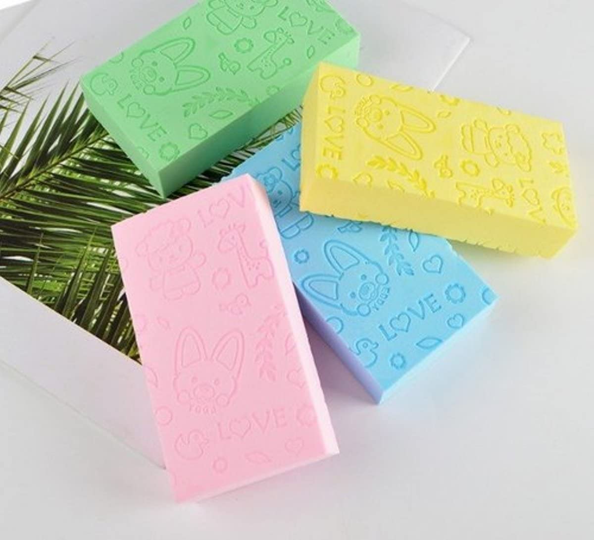 Villa Body Exfoliating Sponge - Pack of 3 | Gentle Face & Body Scrubber for Women | Dead Skin Remover & Bubble Bath Enhancer | Perfect for Shower & Spa Days