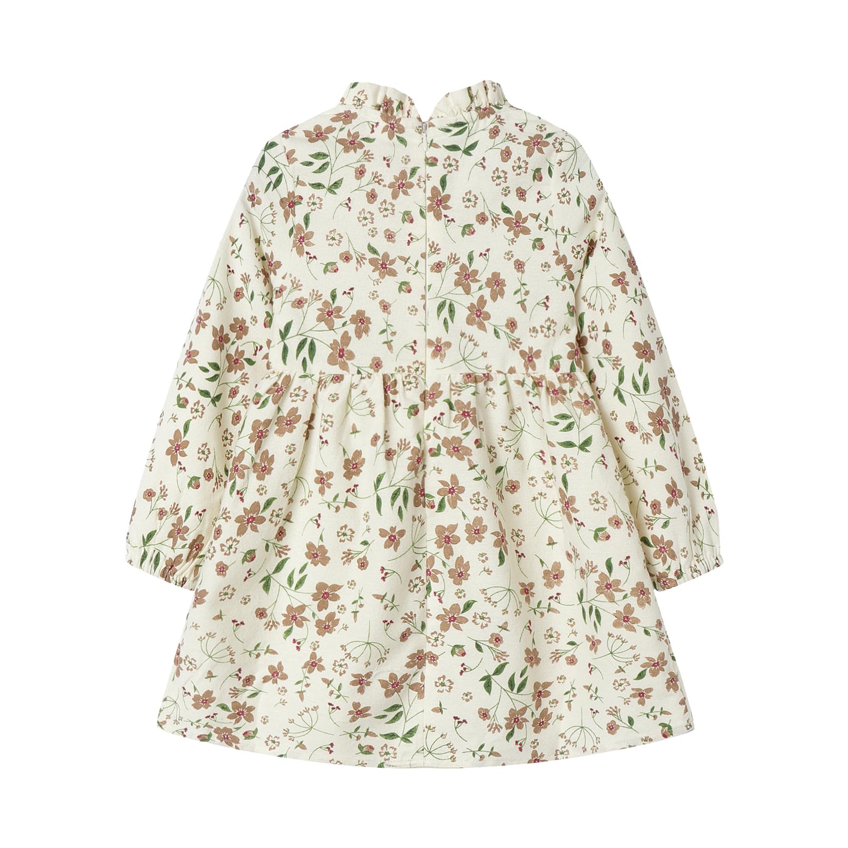 Mud Kingdom Girls Floral Dress Long Sleeve Ruffled Cute Spring Autumn Outfit - Perfect for Easter, Birthday Parties & Family Photos