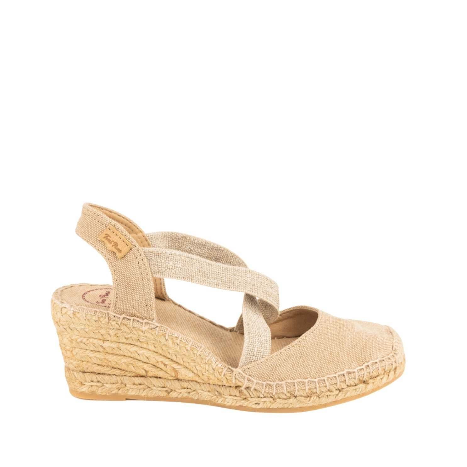 Women's Plain Canvas Wedge Espadrilles - Comfortable Summer Casual Shoes for Beach, Vacation & Everyday Wear | Saba V