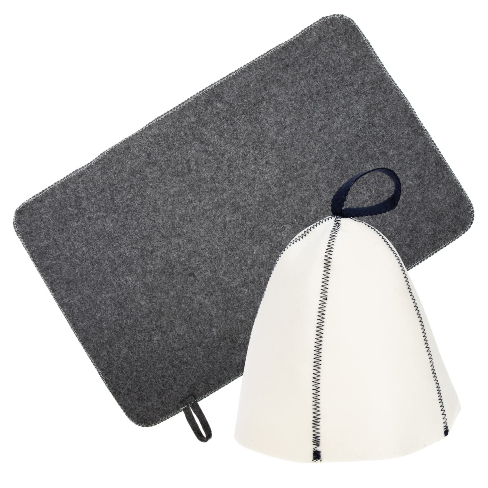 Lurrose Sauna Hat Set for Women & Men - Portable Felt Spa Bath Cap for Relaxation, Steam Room, and Home Sauna Use