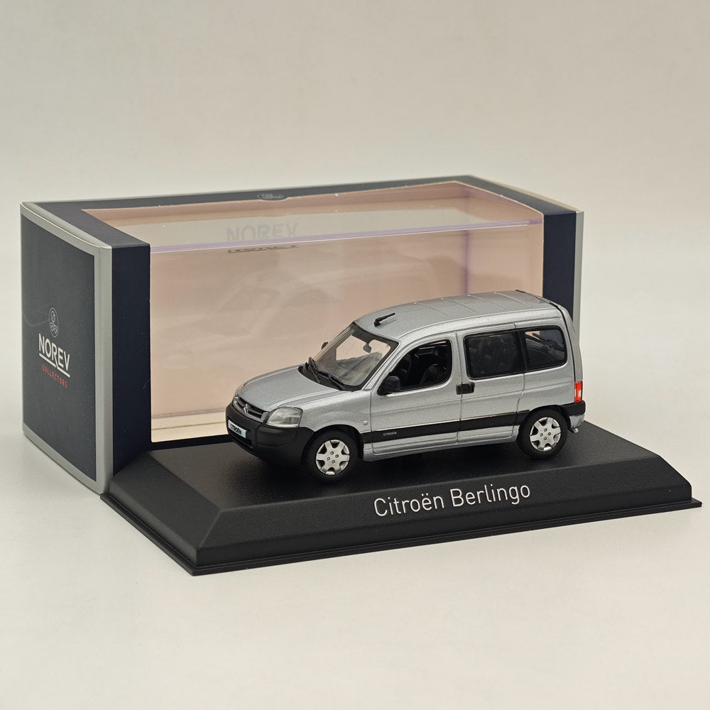 1/43 Scale Norev Citroen Berlingo 2004 Silver Diecast Model Car - Limited Edition Collectible for Display & Gifting