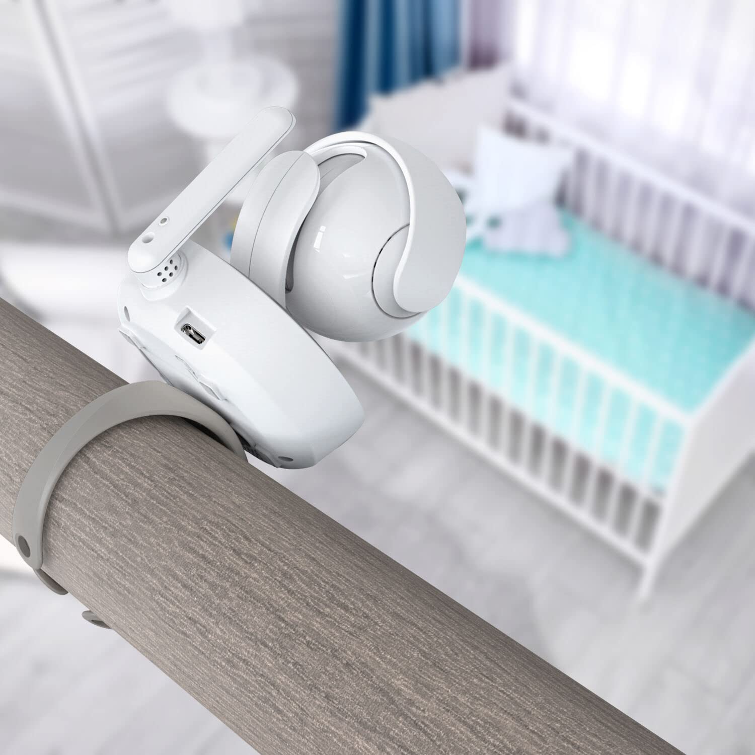 Hubble Connected Nursery Pal Deluxe Twin Smart Baby Monitor - Wireless Wi-Fi HD Camera with 5
