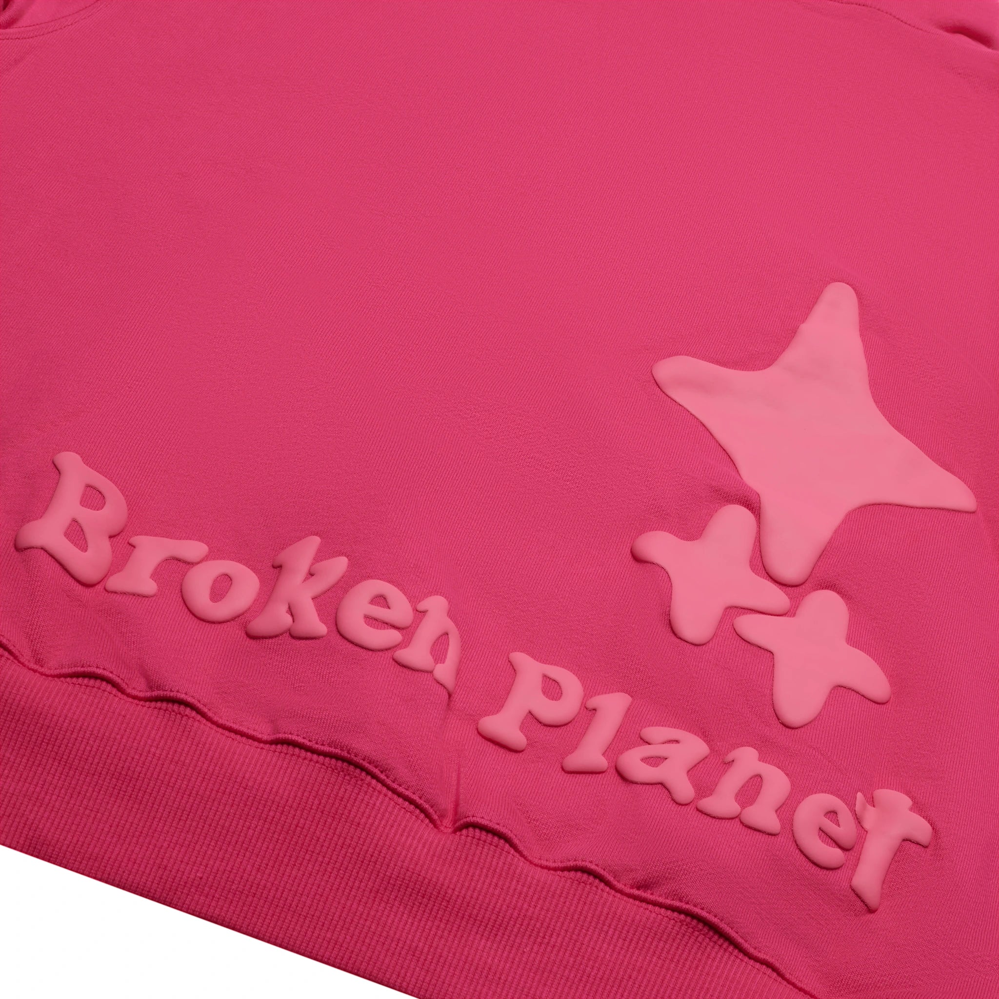 Broken Planet Monochrome Fuchsia Pink Hoodie for Men & Women - Trendy Streetwear Pullover for Casual Outfits & Urban Fashion