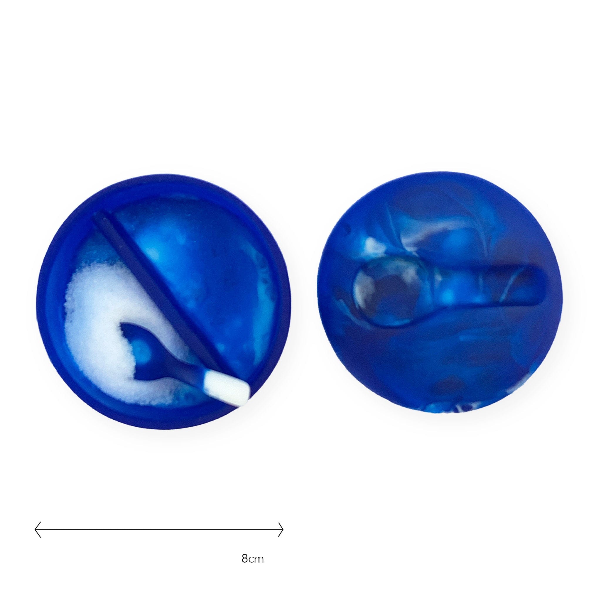 Stylish Resin Swirl Salt and Pepper Shakers Set - Iceberg Design for Kitchen, Dining Table & Gift Giving