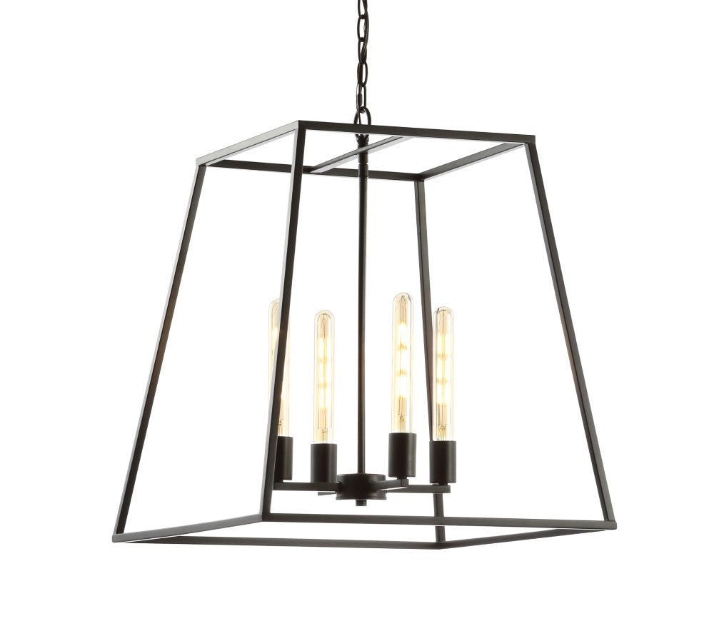 Hutson 21 Iron Modern Angled LED Chandelier - Dimmable Lighting Fixture for Dining Room, Living Room & Bedroom | Energy Efficient LED Ceiling Light with Adjustable Arms | Perfect for Modern Home Decor