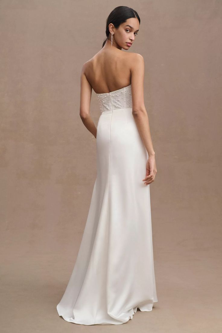 Watters Tilly Gown - Elegant A-Line Wedding Dress with Lace Details | Perfect for Bridal, Formal Events & Special Occasions