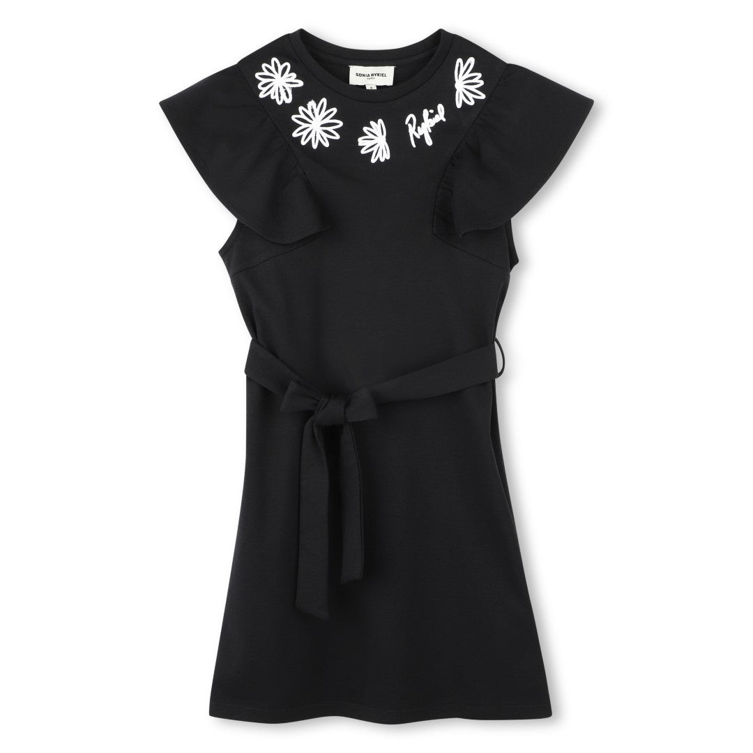 Sonia Rykiel Women's Black Short Sleeve Dress - Elegant Casual & Party Wear for Women