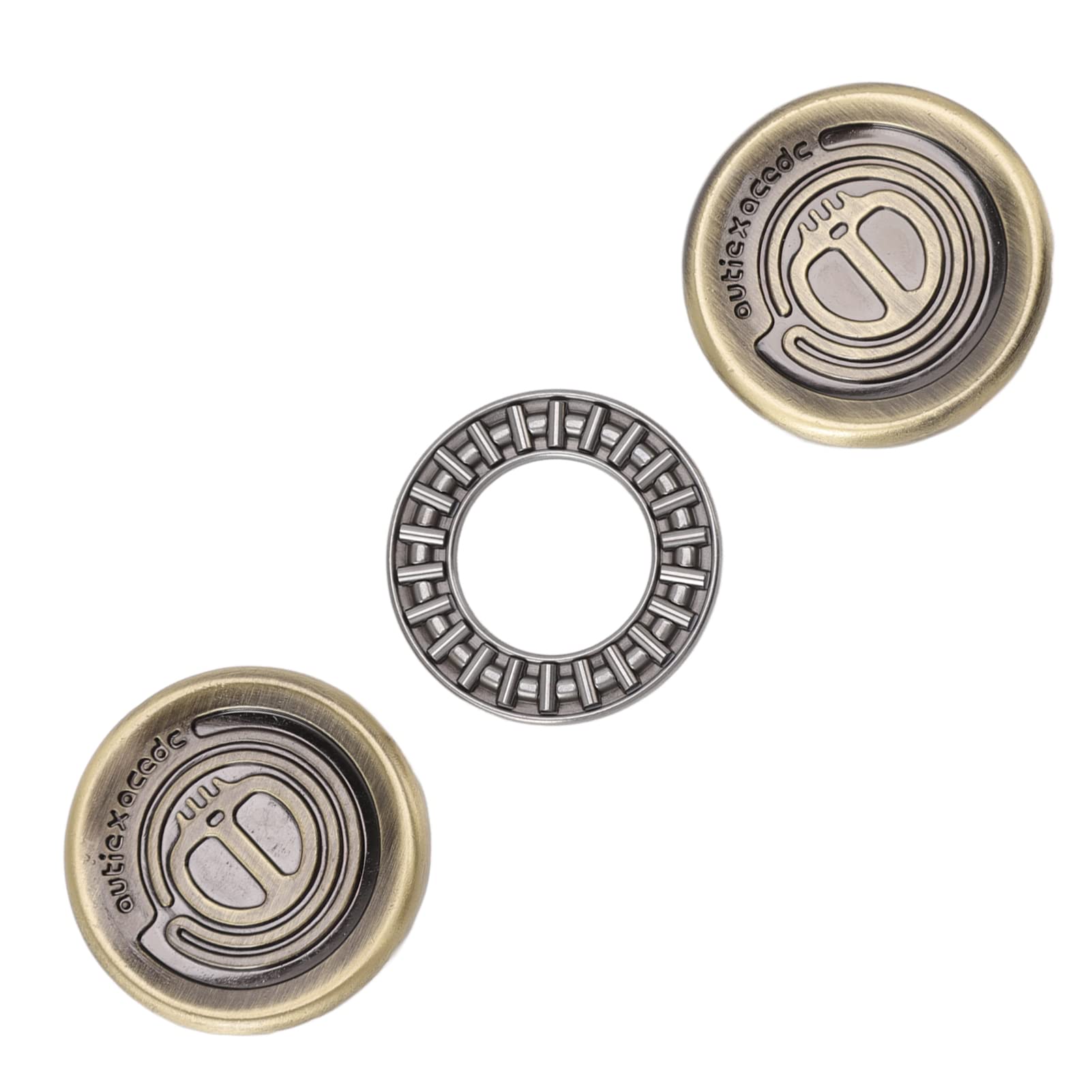 Magnetic Push Slider Fidget Toy - Stress Relief Metal Spinner Coin for ADHD, Anxiety & Focus - EDC Pocket Fidget Toy for Adults & Kids - Office, School, Travel Stress Relief Gadget