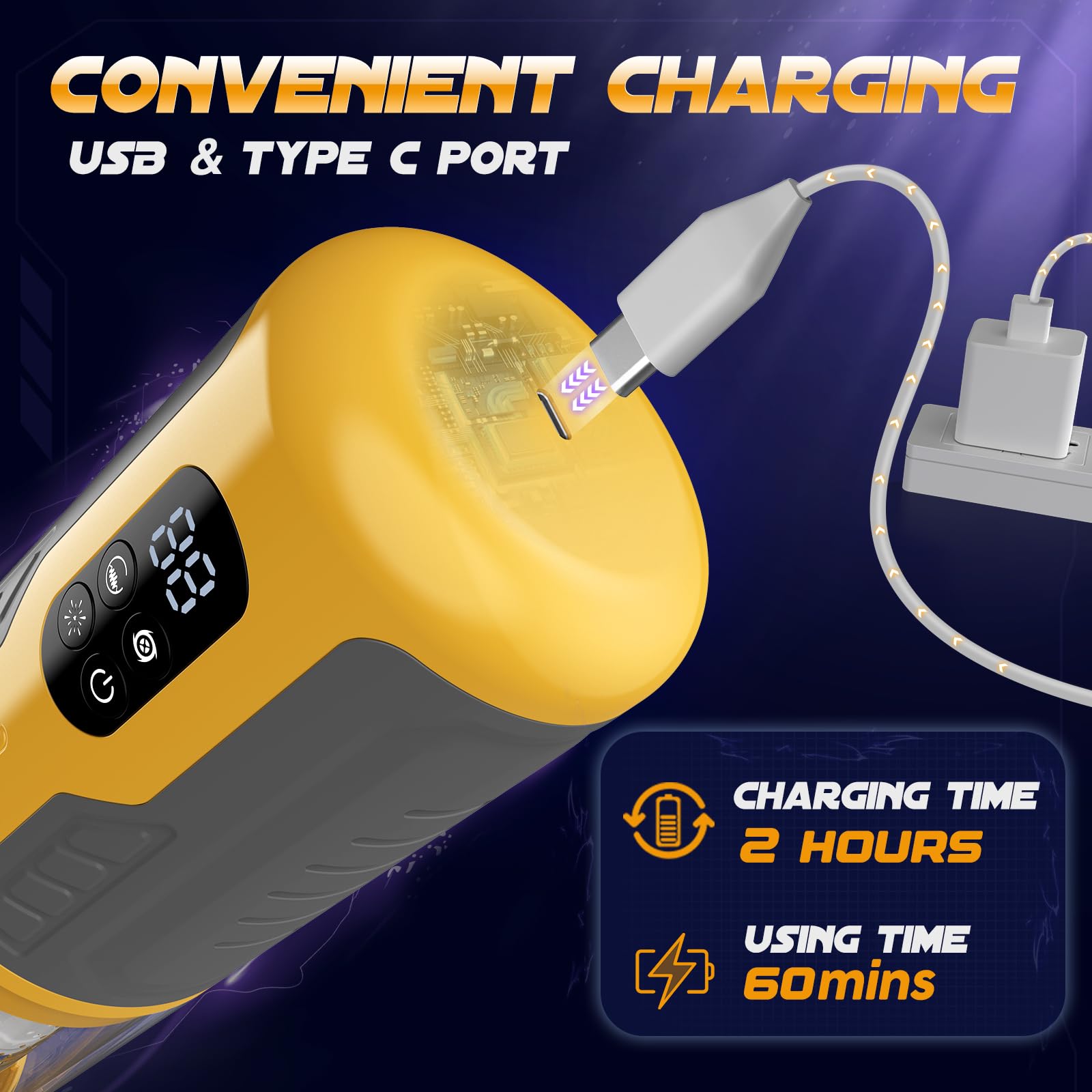 Premium Male Masturbator - Sobtik Upgraded 7-in-1 Rotating, Thrusting, Vibrating & Licking Stroker with LCD Display & Anti-Slip Grip | One-Click Burst Penis Pump for Enhanced Pleasure | Perfect for Solo Play & Couples' Intimate Moments