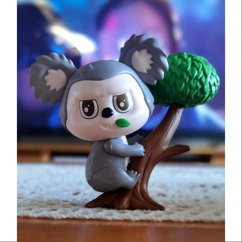 Labubu The Monsters Animals Series Koala Collectible Figure - Cute Vinyl Art Toy for Display & Decoration - Perfect for Home, Office, and Gift Giving Scenes