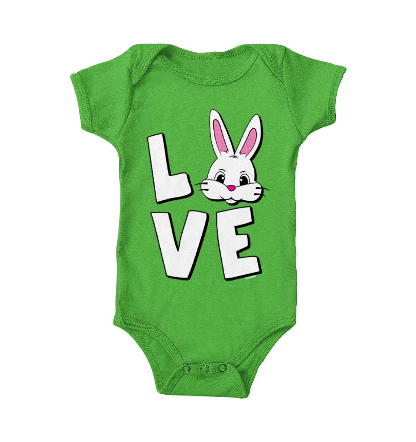 Haase Unlimited Love Easter Bunny Head - Egg Hunt Bodysuit | Cute Baby Easter Outfit for Spring Photo Shoots & Family Gatherings