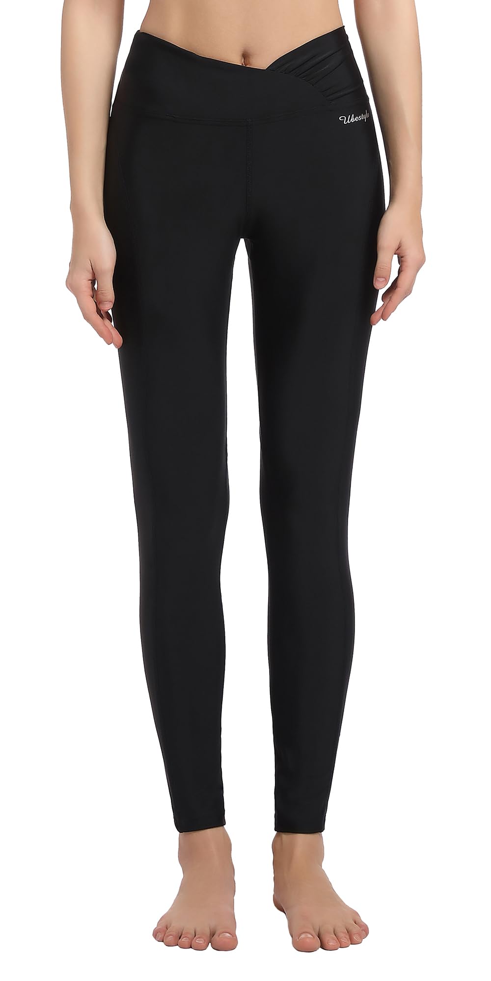 UPF 50+ High Waist Women's Swim Leggings - Long Sun Protective Swim Pants for Beach, Pool & Water Sports | Quick Dry & Comfortable Swim Tights for Surfing, Yoga & Outdoor Activities