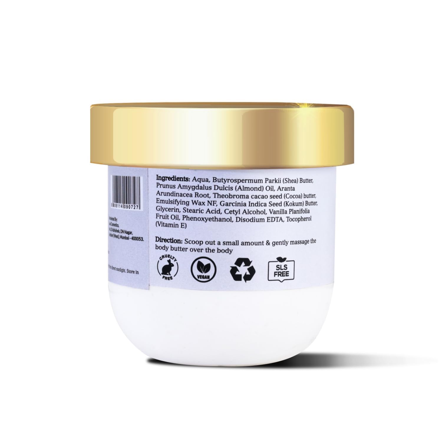 Leal Cosmetics Whipped Body Butter - 180g Alaskan Paradise | Shea Butter Moisturizer for Dry Skin | 24-Hour Hydration | Non-Sticky Body Lotion | Sulfate & Paraben Free | Perfect for Daily Skincare & Gift Giving
