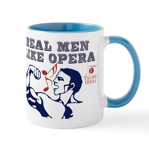 White/Blue Inside - Real Men Like Opera Mug