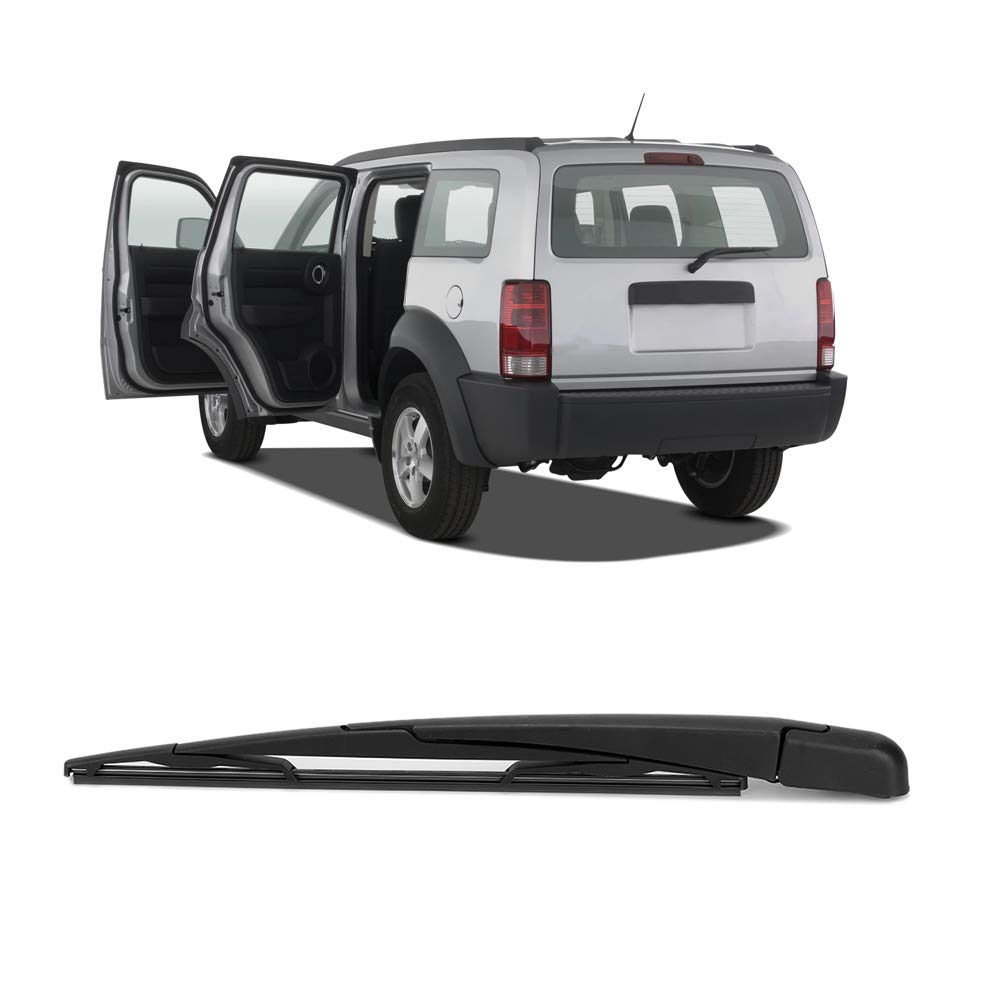 Acouto Rear Wiper Arm & Blade Set for 2007-2009 Car Windscreen - Compatible with 5140654AA - Perfect for Rainy Weather & Winter Driving