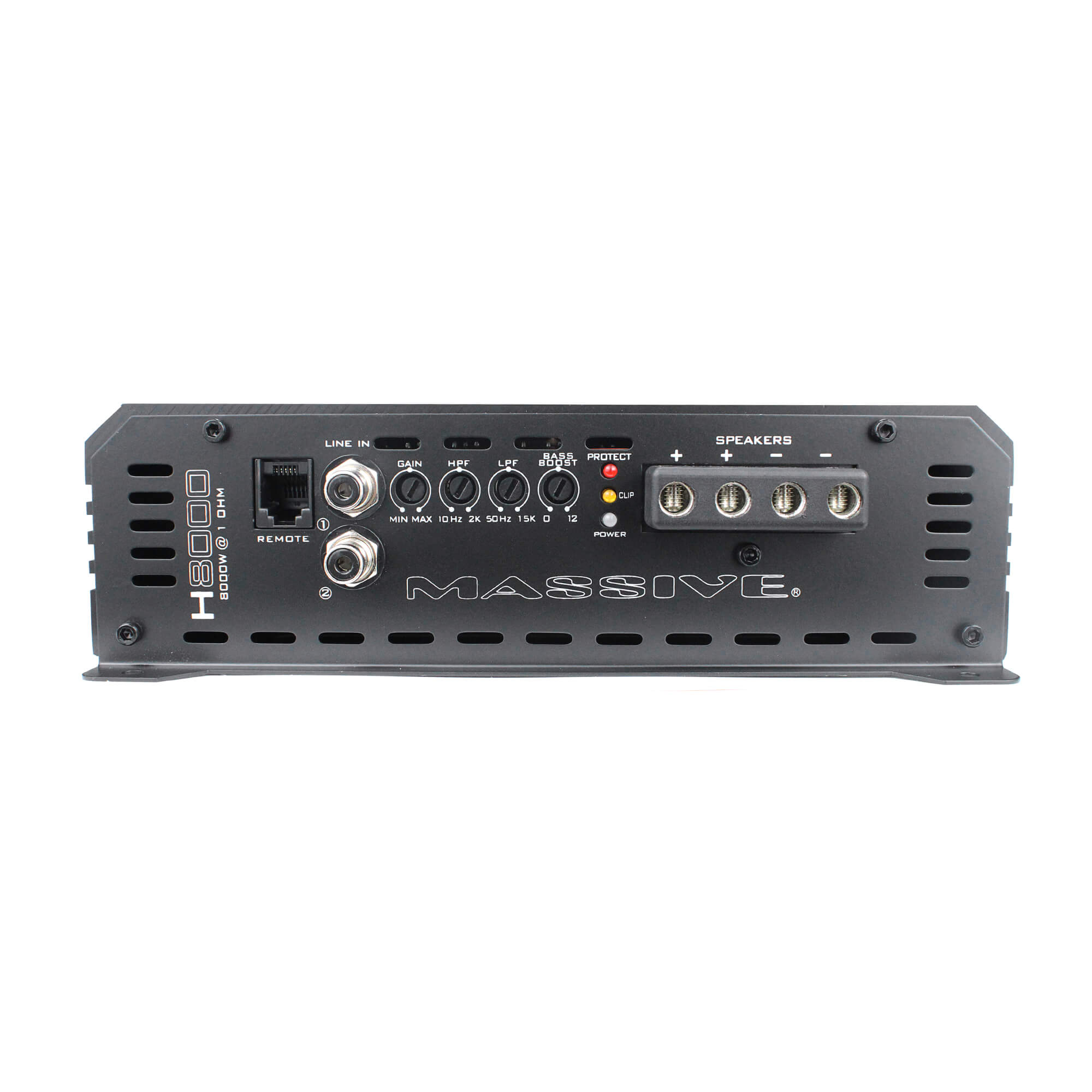 H8000 8000 Watt RMS @ 1 Ohm Mono Block Hippo Series Car Amplifier - Powerful Bass Boost for Car Audio Systems & Subwoofers