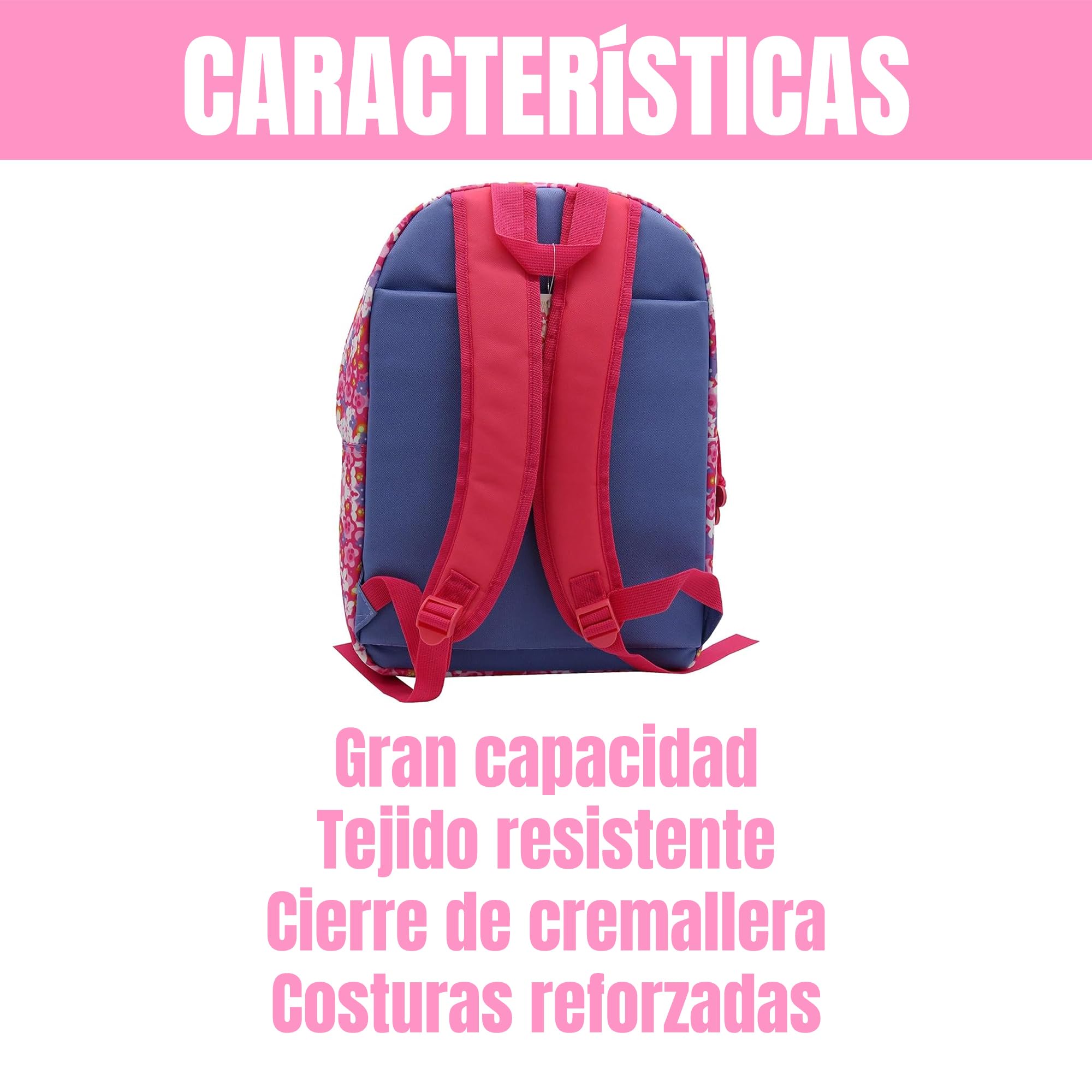 CYPBRANDS MC-06-MG Kids Unisex Backpack, Medium Size, Pink - Perfect for School, Travel & Daily Use