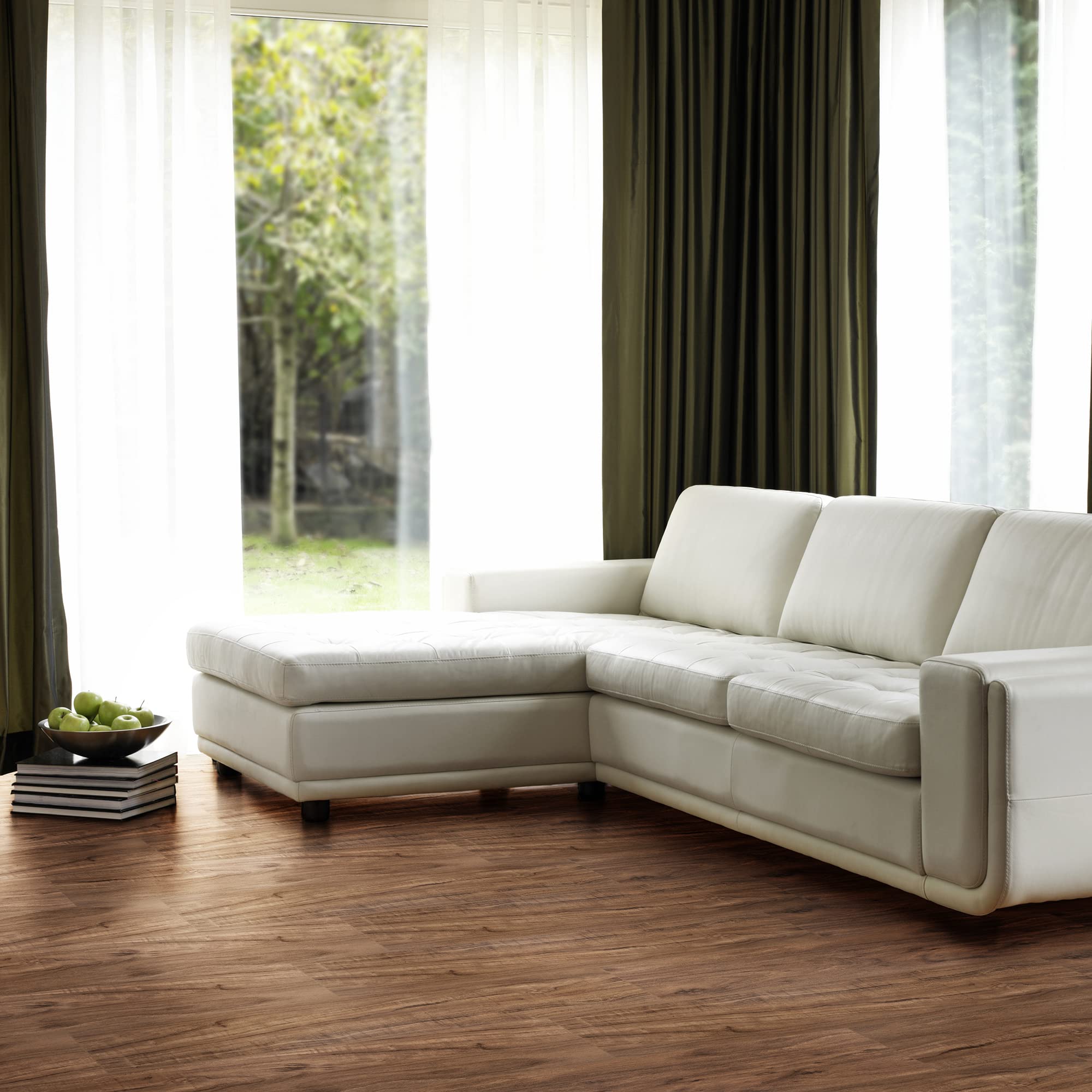 Achim Home Décor Rustic Cherry Looselay Vinyl Plank Flooring - 8 Planks (9