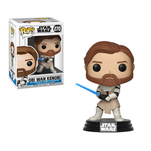 Funko Pop! Obi-Wan Kenobi Star Wars: The Clone Wars Vinyl Figure - Collectible Toy Gift for Fans, Home & Office Decoration