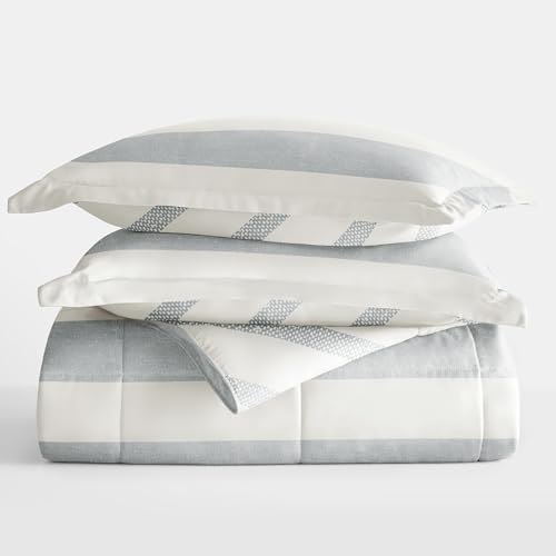 Distressed Stripe Light Blue
