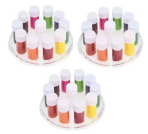Glavon Mat Liquid 11 Colors - 3 Pallets for Pooja, Home Decor & Religious Ceremonies | Includes Free Max Heaven Eyeliner Liquid Blue | Saver Pack of 4 Items | Perfect for Diwali, Weddings & Festival Decorations