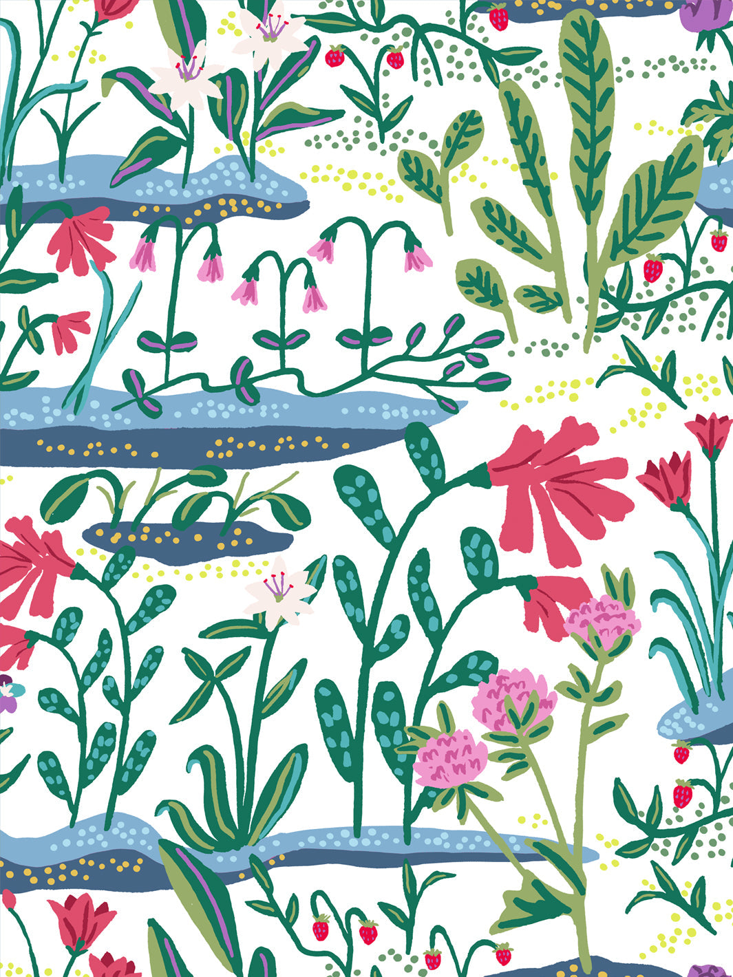 Josefin Wallpaper by Sarah Jessica Parker - Geranium Floral Design - Perfect for Living Room, Bedroom & Home Decor