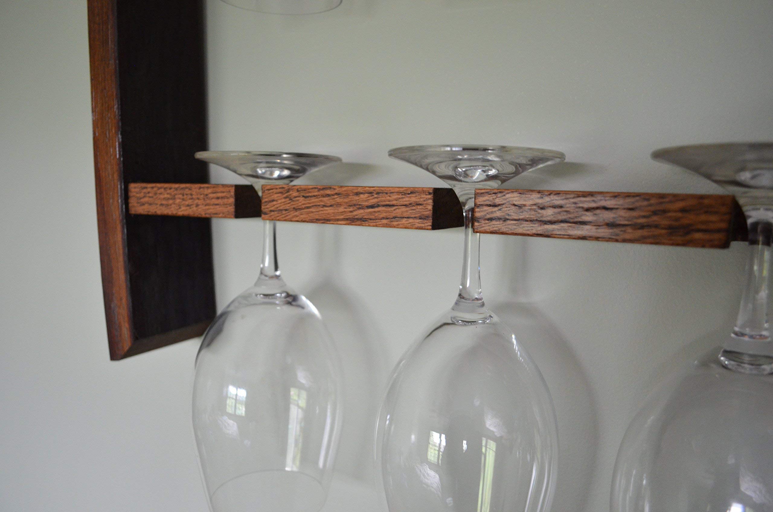 Premium Wine Glass Holder - Wall Mounted or Countertop Display for 6, 8, 12 Glasses - Perfect for Kitchen, Bar, Dining Room & Wine Cellar Organization