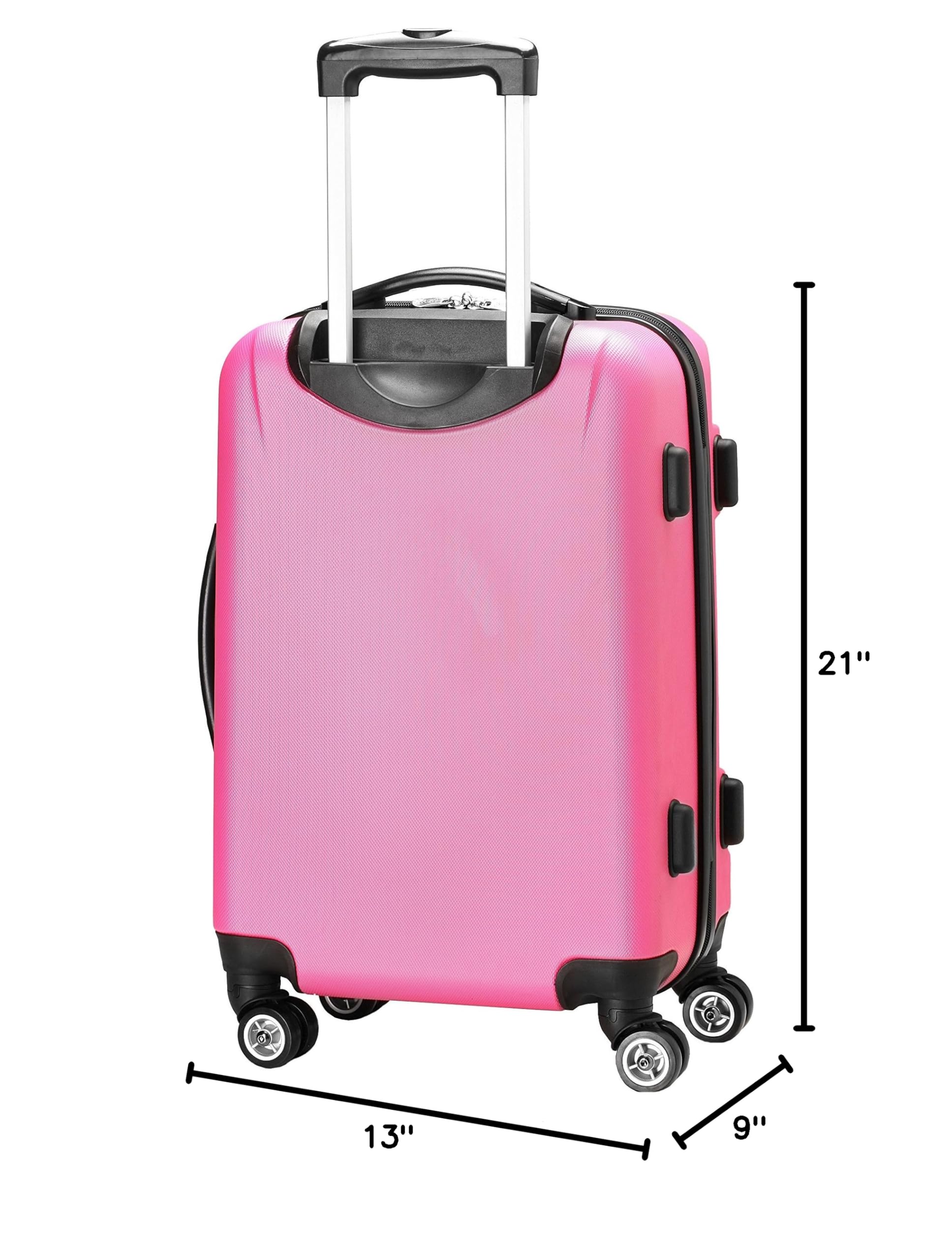 Denco NHL Vegas Golden Knights Carry-On Hardcase Luggage Spinner - Lightweight Durable Suitcase with 360° Wheels for Travel, Sports Games & Business Trips