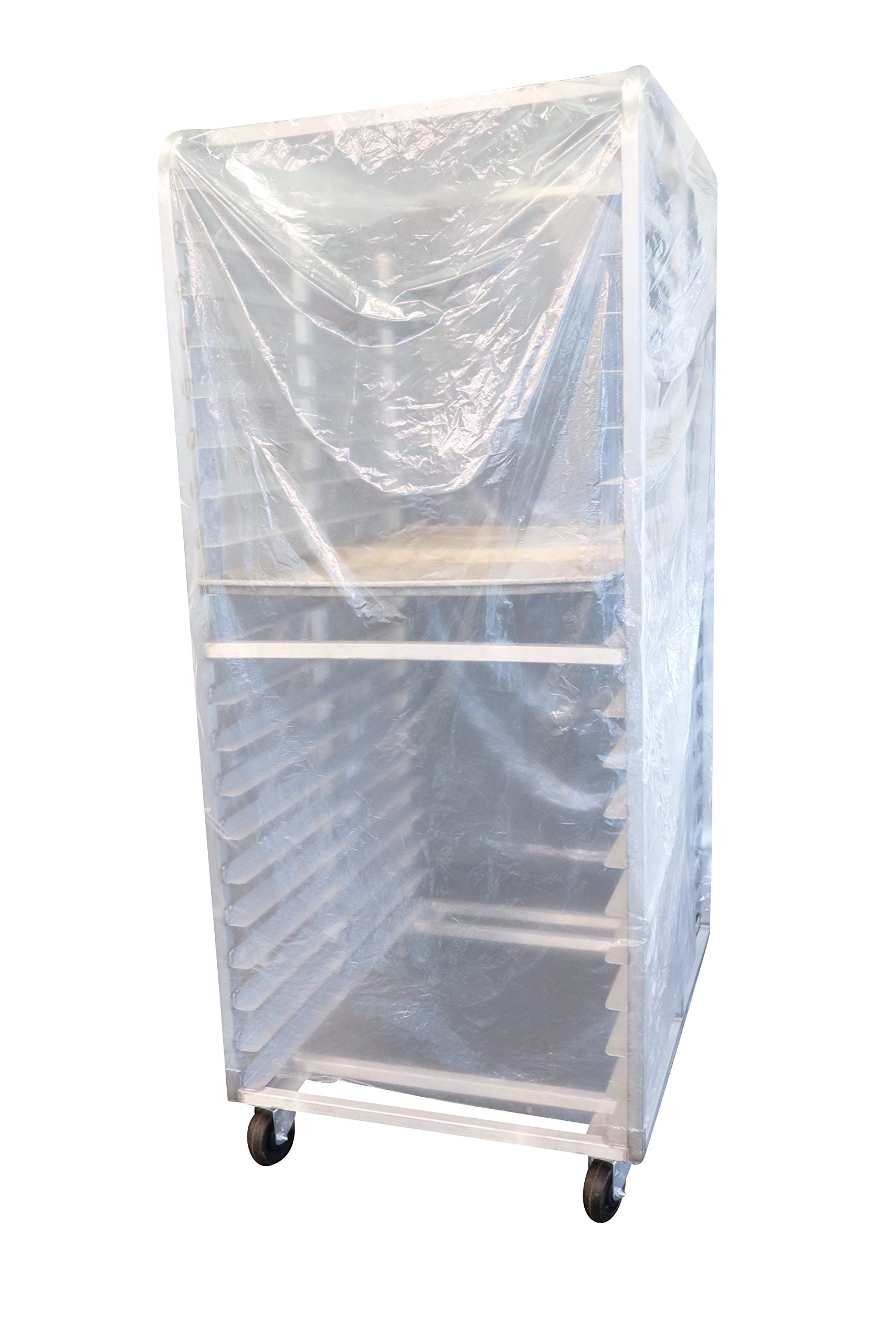 Heavy Duty Disposable Rack Covers 41” x 30” x 77” - Commercial Grade Bun Rack & Food Covers, 150 Bags per Roll - Perfect for Bakeries, Restaurants & Food Service Industry