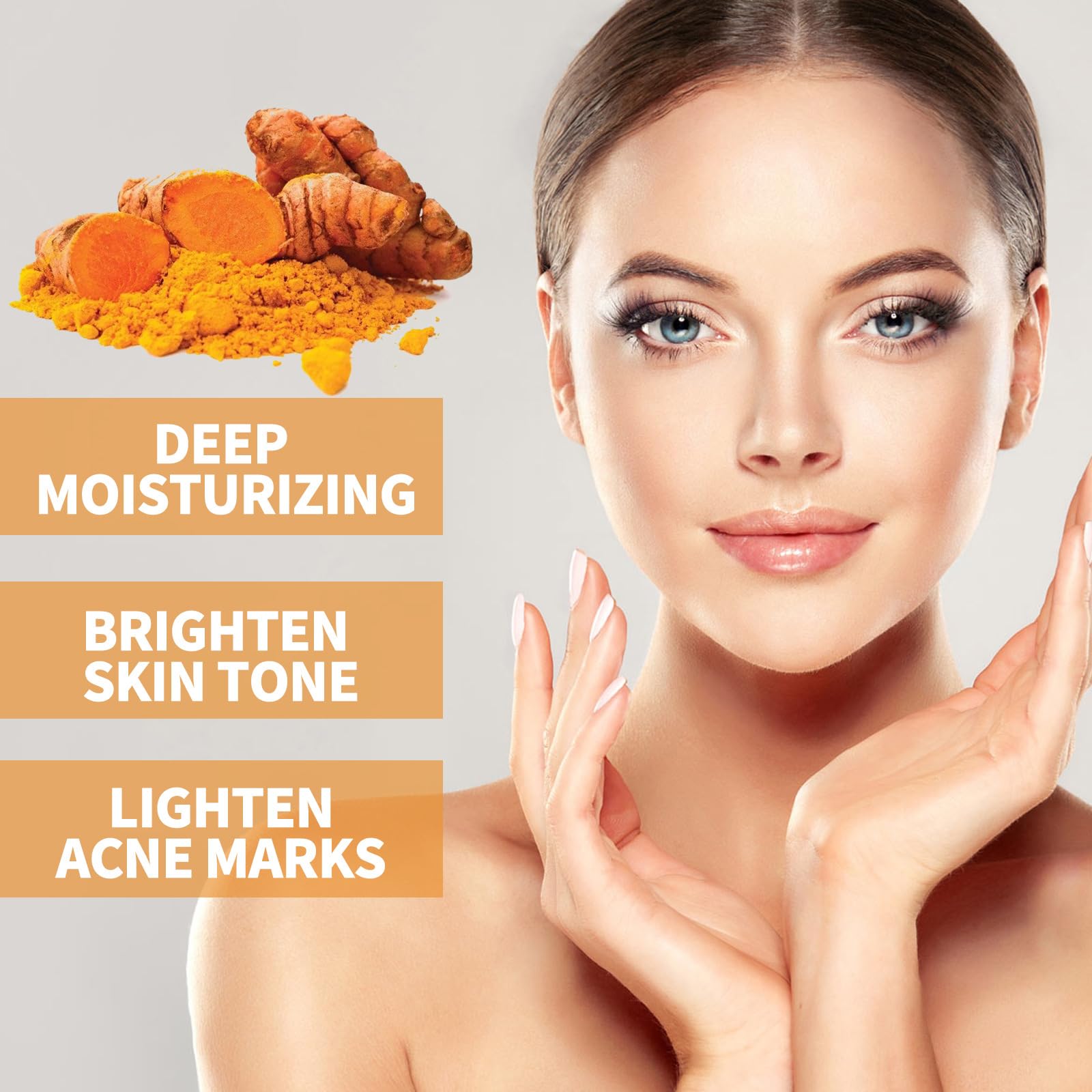 BONDIJ Pure Turmeric Essential Oil for Face & Skin - Hydrating, Clarifying Facial Serum for Glowing Skin | Natural Skin Care Treatment for Acne, Dark Spots & Anti-Aging | Perfect for Daily Skincare Routine & Spa Treatments (1 Fl Oz)