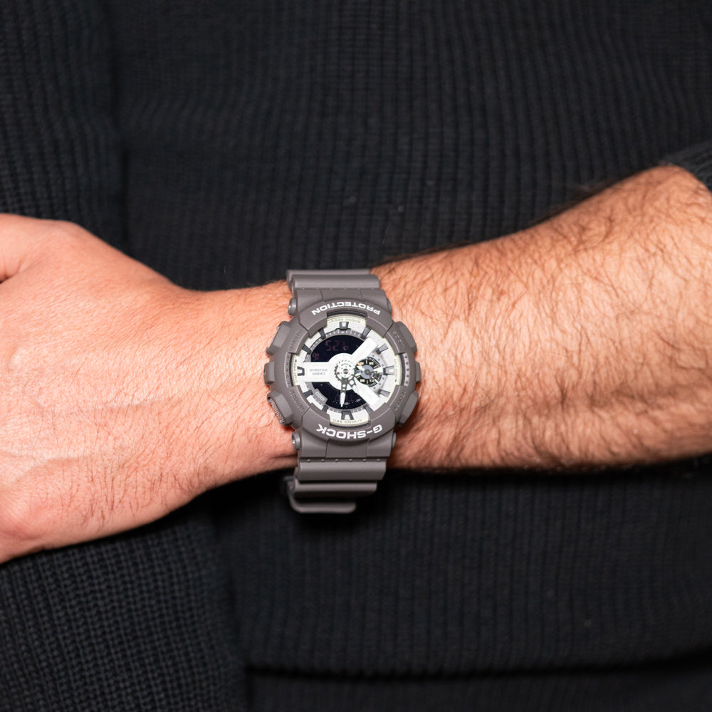 G Shock GA110HD 8A Hidden Glow Watch - Digital Sport Watch for Men with Illuminating Display, Shock Resistant & Waterproof - Perfect for Outdoor Activities, Running & Nighttime Use