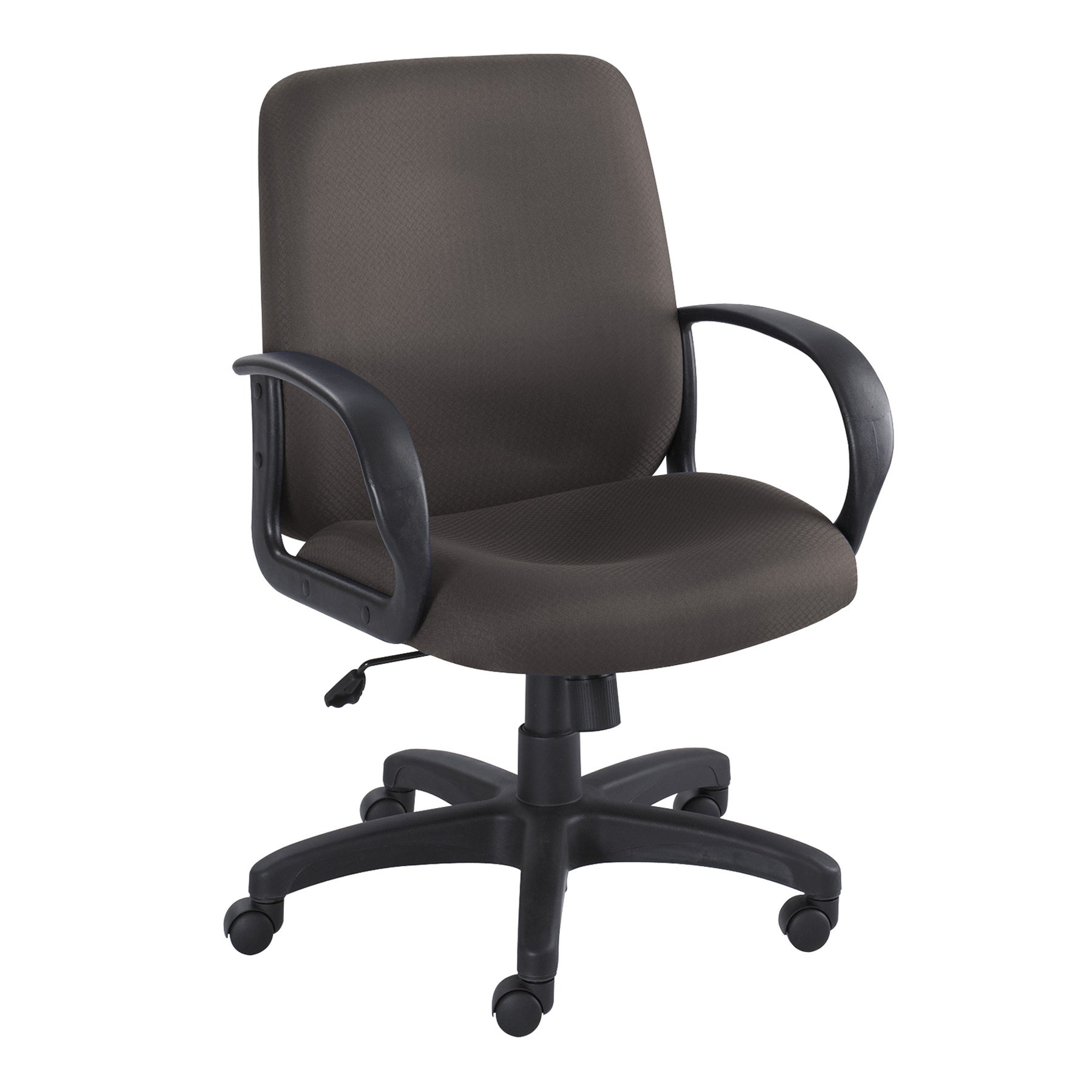 Safco Products 6301BL Poise Executive Mid Back Office Chair - Black - Ergonomic Desk Chair for Home & Business Workspaces