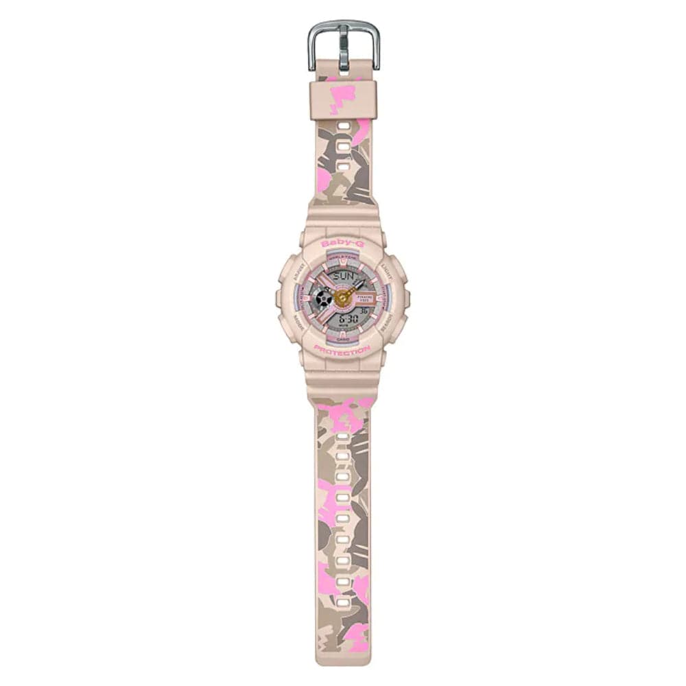 CASIO BABY-G BA-110PKC-4ADR Women's Pink Resin Strap Digital Watch - Perfect for Sports, Fitness & Outdoor Activities