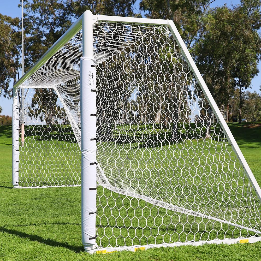 Agora Football Goal Post Pads - Set of 2 for Soccer Training and Game Protection - Perfect for Youth, High School, and Recreational Soccer Matches