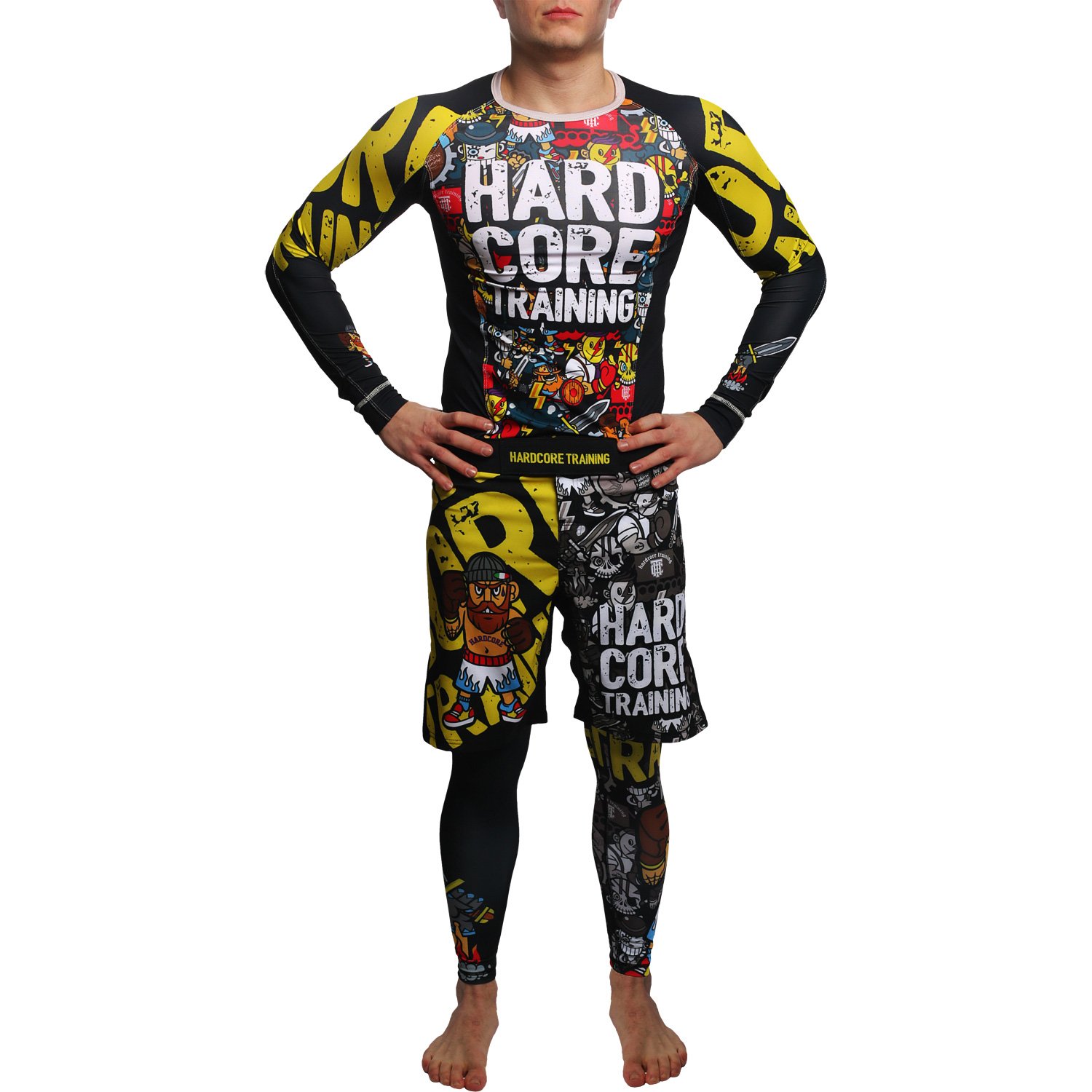 Men's MMA Fight Shorts - Premium Hardcore Training Shorts for Combat Sports & Fitness Workouts