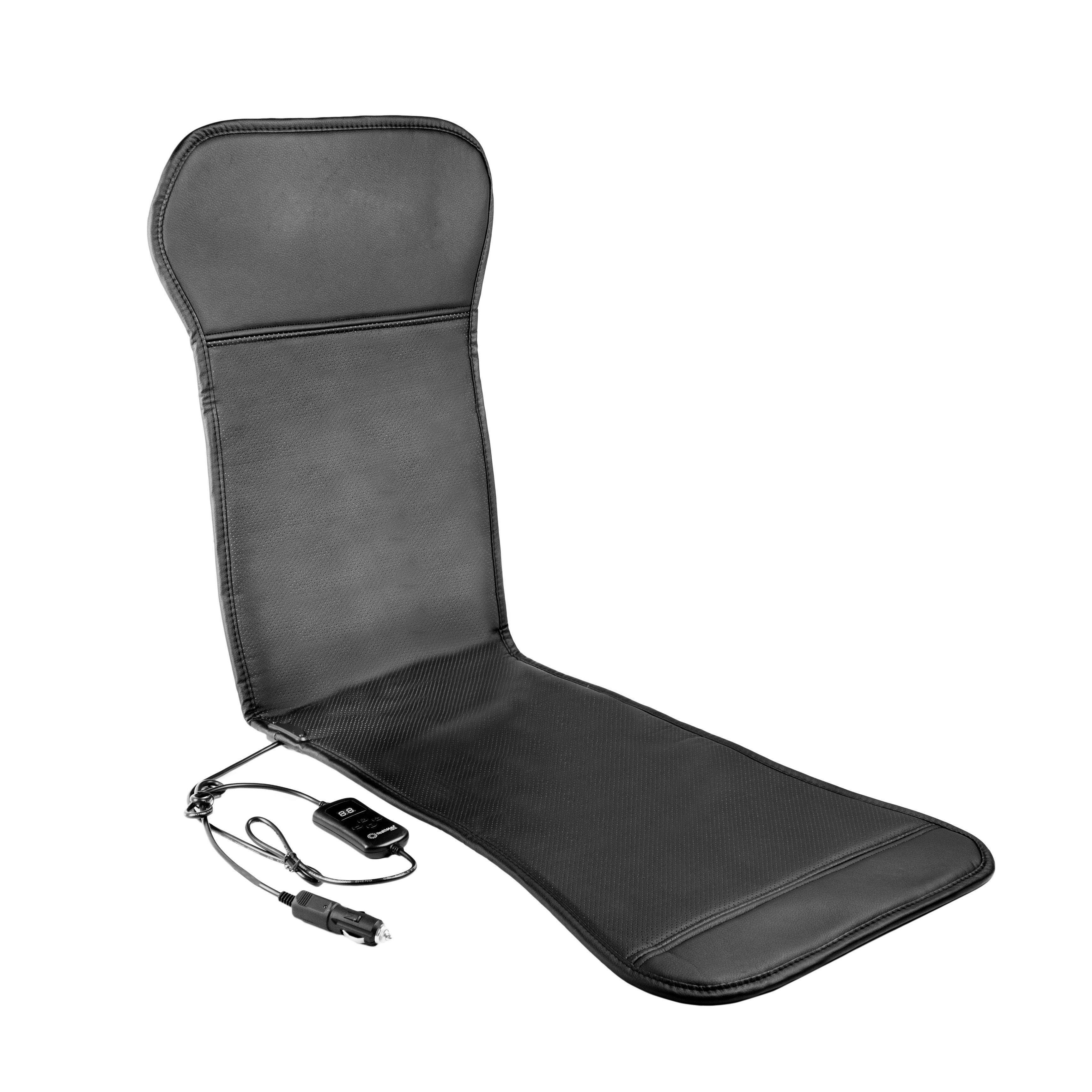 Premium Auto Sport Heated Seat Cushion - 12V Car Seat Warmer with 3 Heat Settings - Perfect for Winter Driving, Road Trips & Cold Weather Commutes