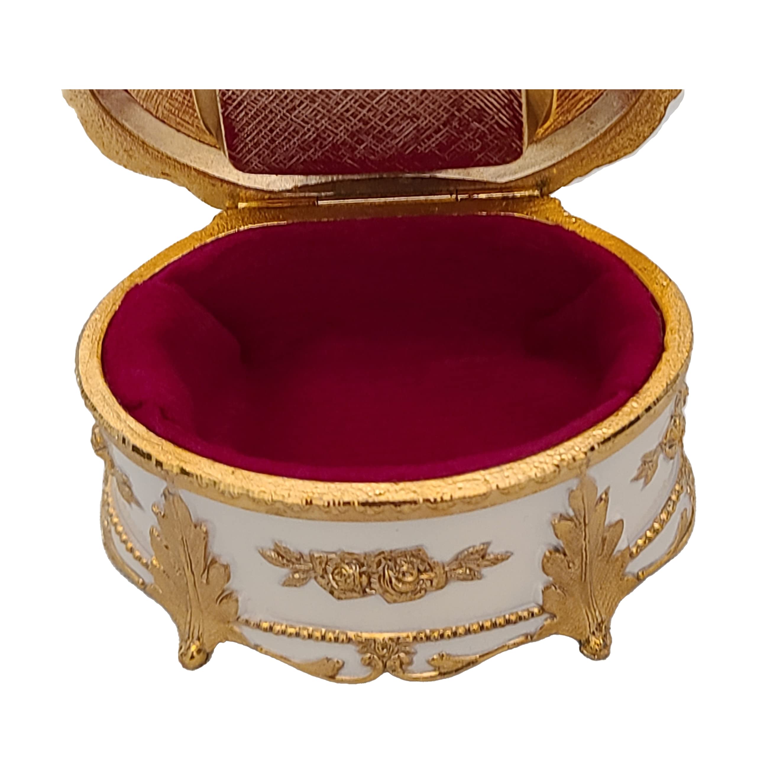Elegant Floral Music Jewelry Box with Oval Design - Plays 'Candle in the Wind' | Perfect for Gift Giving, Home Decor & Jewelry Storage