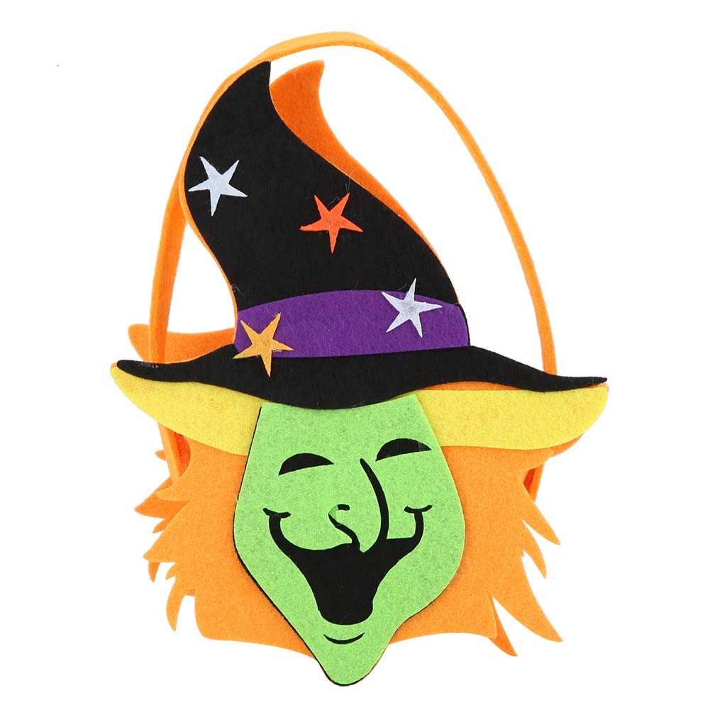 Halloween Non-Woven Treat Bags with Handles - Cute Pumpkin & Ghost Pattern Party Favor Bags for Kids Trick or Treat - Bulk Pack of 3 - Perfect for Halloween Parties, School Events & Neighborhood Candy Collection