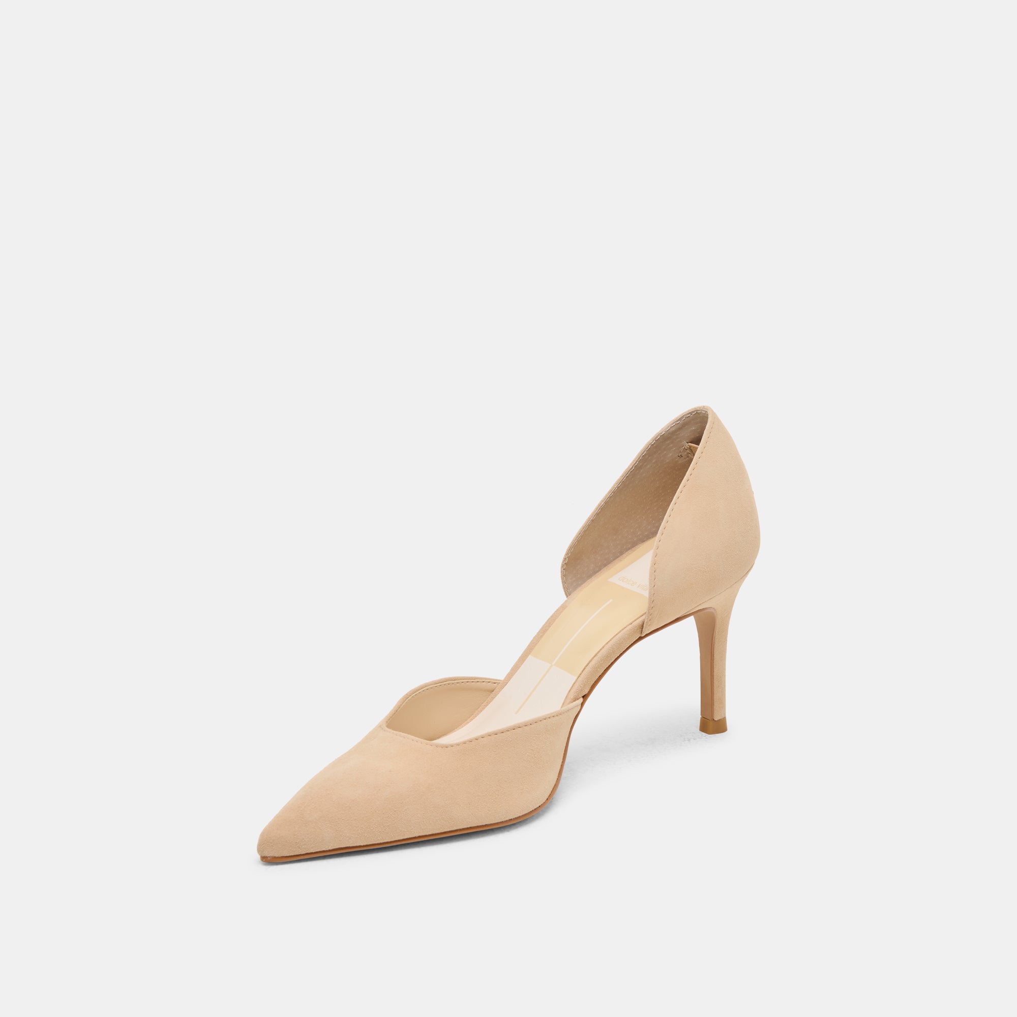 ELOY Women's Tan Suede High Heels - Comfortable Dress Shoes for Work, Party & Special Occasions