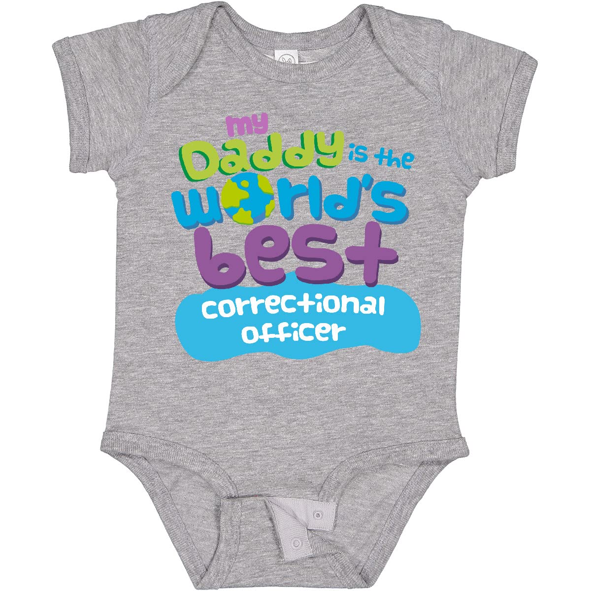 **Inktastic Daddy World's Best Correctional Officer Baby Bodysuit - Cute Infant Onesie for Proud Dads, Gifts for Correctional Officers, Newborn & Toddler Outfit**    (*Use Case: Perfect for family photos, baby showers, birthdays, or showing appreciation to correctional officers in your life.*)