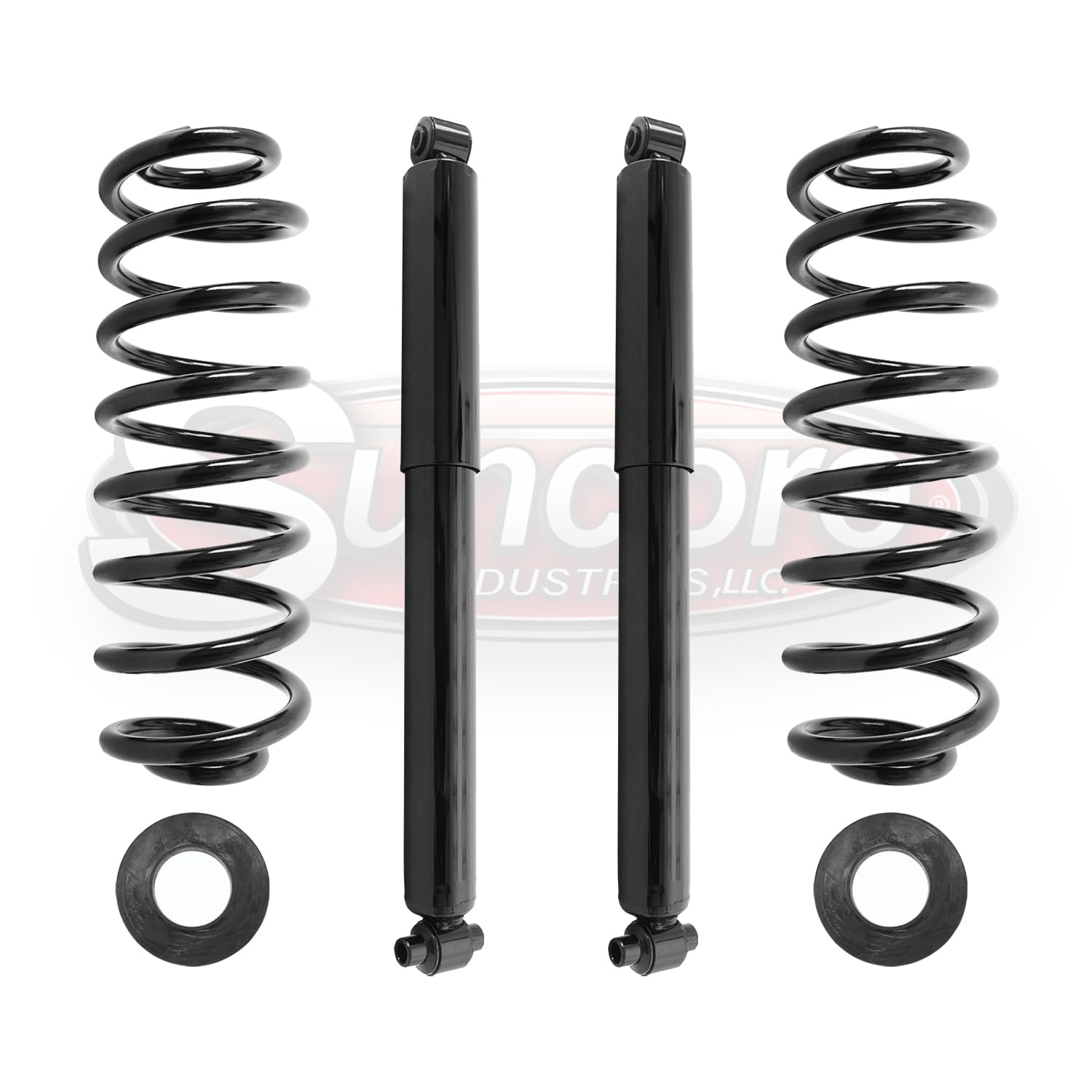 Heavy Duty Air Suspension Conversion Kit with Rear Coil Springs & Gas Shocks - Suncore 148G-30-HD-KIT for Trucks, SUVs & Towing Vehicles | Upgrade Ride Comfort & Load Capacity